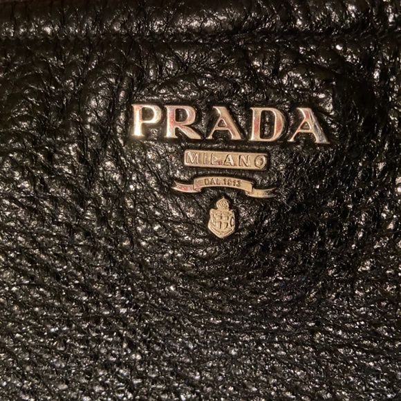 Large Prada sparkly leather shoulder hobo bag - Picture 6 of 16